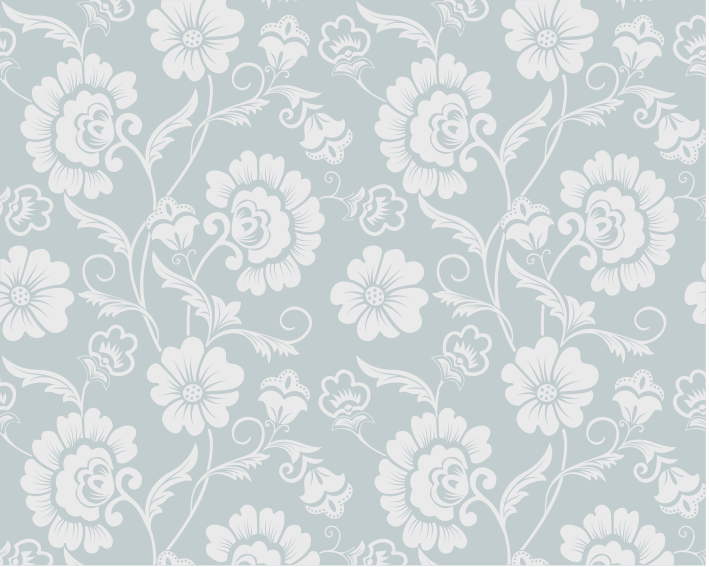 Weißer vinyl teppich mit "granny chic" blumenmuster - TenStickers