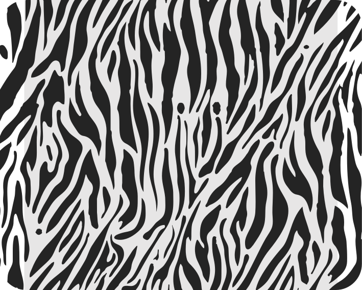 Vinyl teppich weiß im zebra-muster - TenStickers