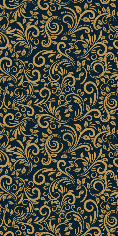 Vinyl teppich braun versace gold schwarz - TenStickers