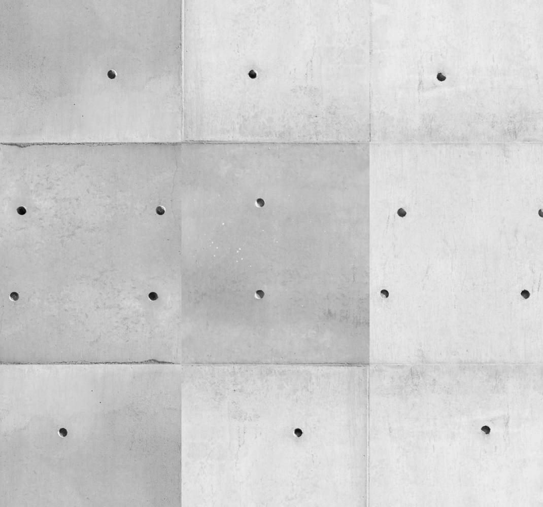 Vinyl teppich terrasse minimalistische betonelemente - TenStickers