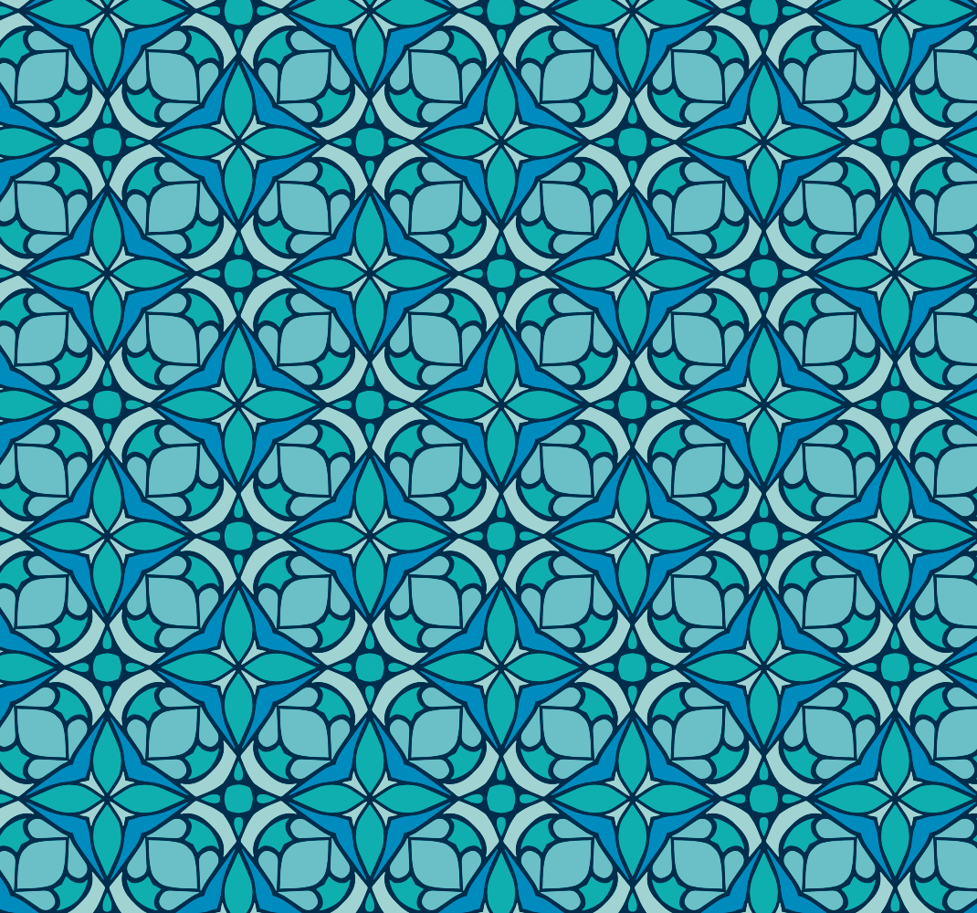 Vinyl teppich terrasse und blaue badezimmer tapete - TenStickers