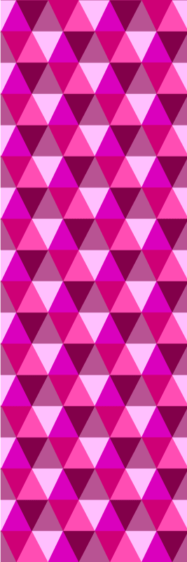 Vinyl teppich rosa fuchsia geometrisch - TenStickers