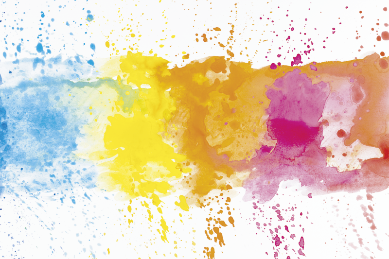 Aquarell spritzer moderner vinyl teppich - TenStickers