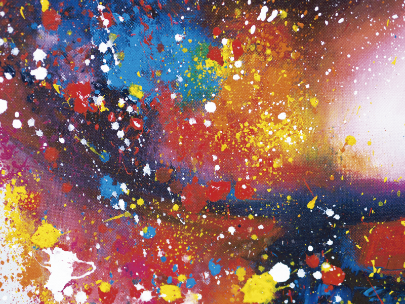 Moderne abstrakte malerei des vinylteppichs - TenStickers