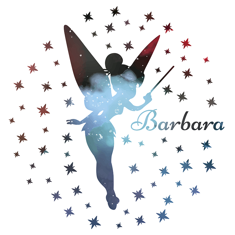 Vinyl teppich fee mit namen - TenStickers