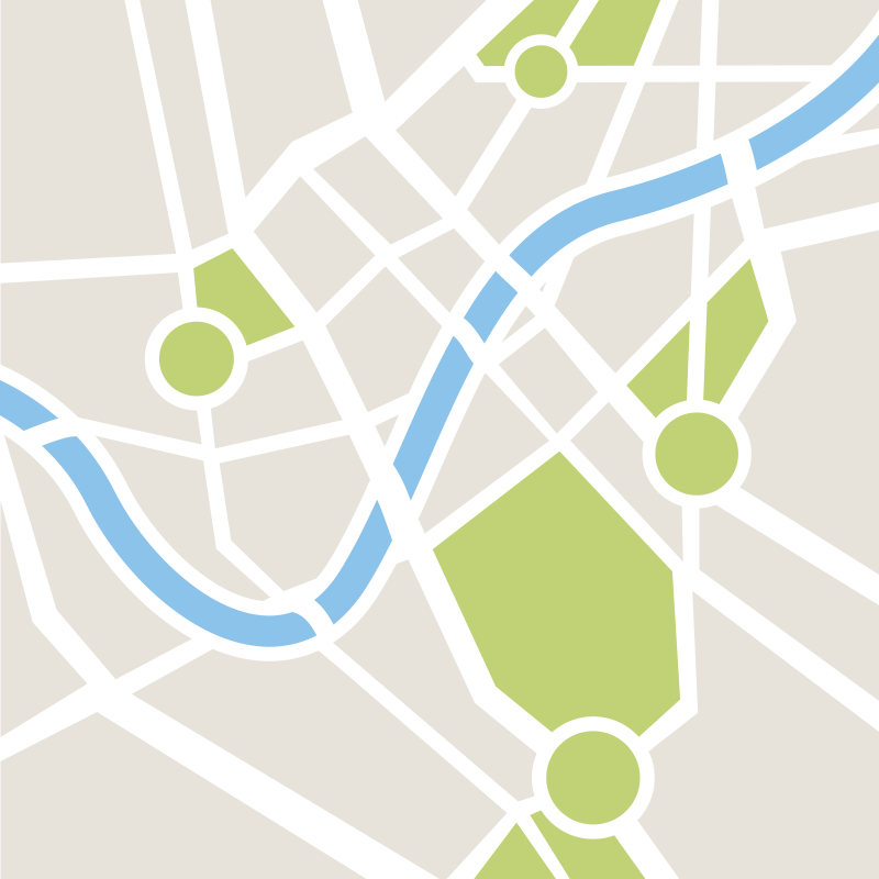 Vinyl Teppich Kinder stadtplan spielplatz - TenStickers