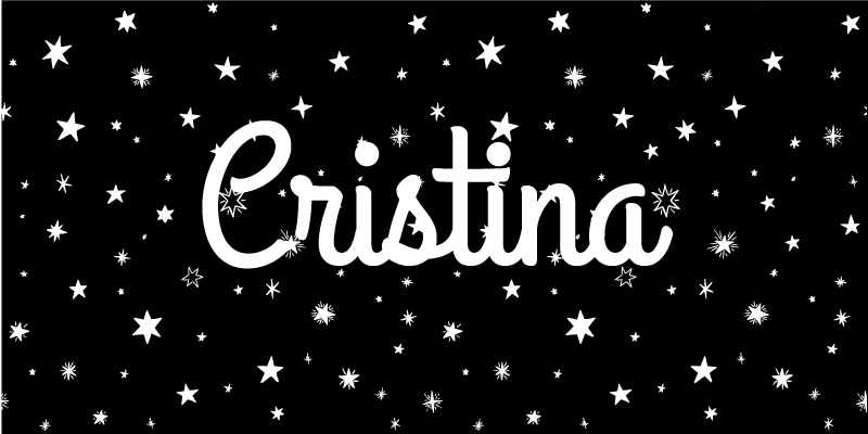 Vinyl Teppich mit Namen benutzerdefinierte sternen - TenStickers