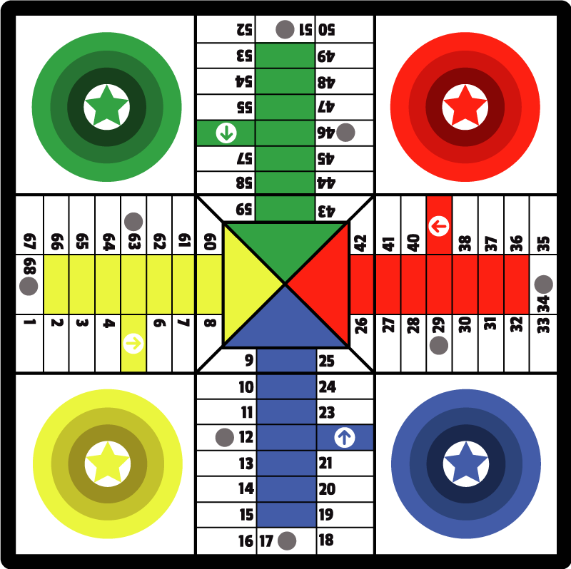Atemberaubender parchis brettspiel vinyl teppich - TenStickers