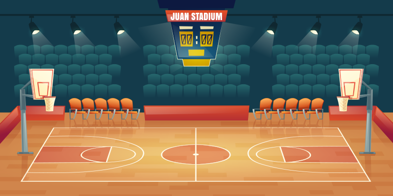 Vinyl Teppich mit Namen individueller sportplatz - TenStickers