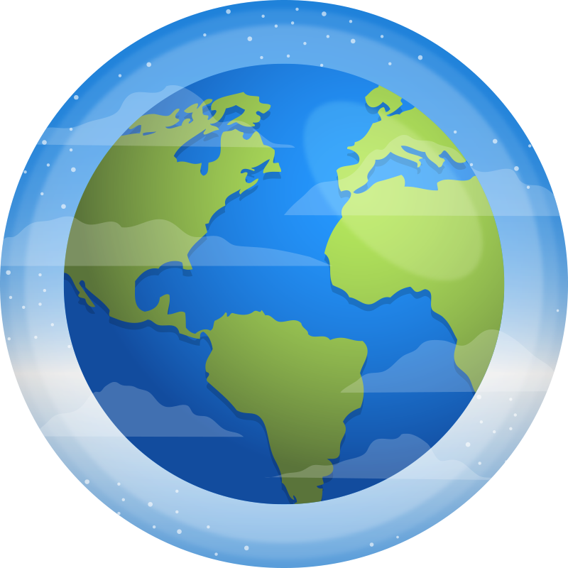 Vinyl Teppich Weltkarte kreisförmige kartographie - TenStickers