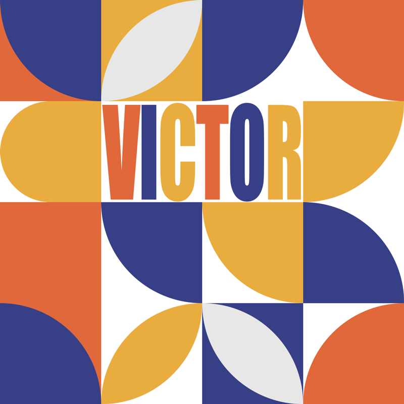 Personalisierbarer geometrischer Vinylteppich - TenStickers