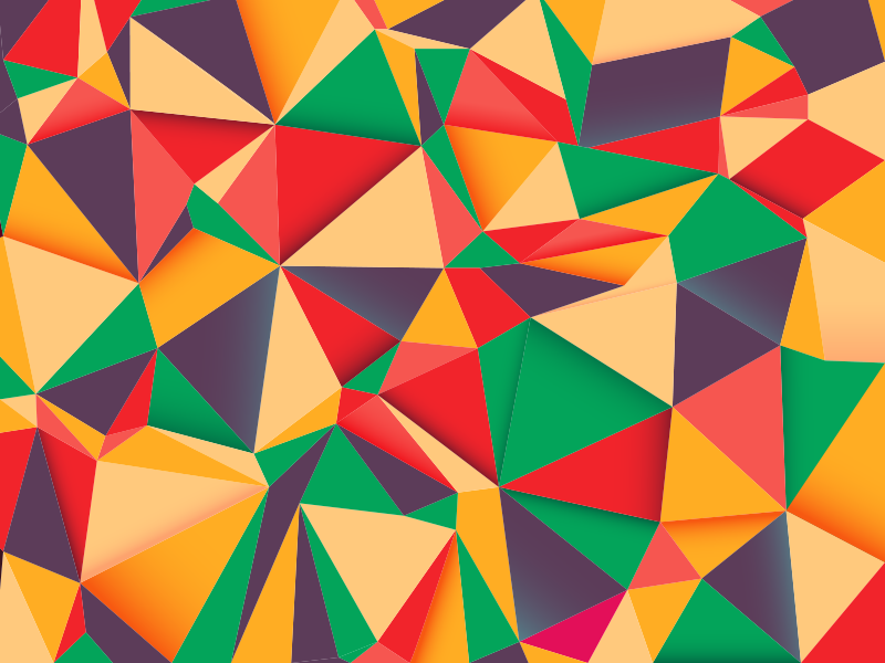 Vinyl teppich bunten dreieck stil - TenStickers