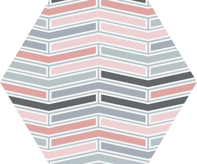 Vinyl Teppich geometrisch geometrisches lineares muster - TenStickers