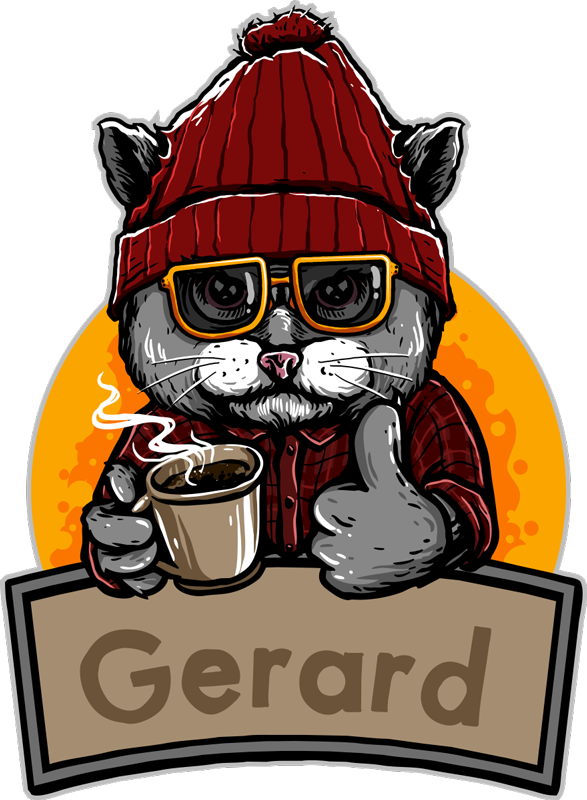 Vintage Vinyl Teppich Katze mit Namen - TenStickers