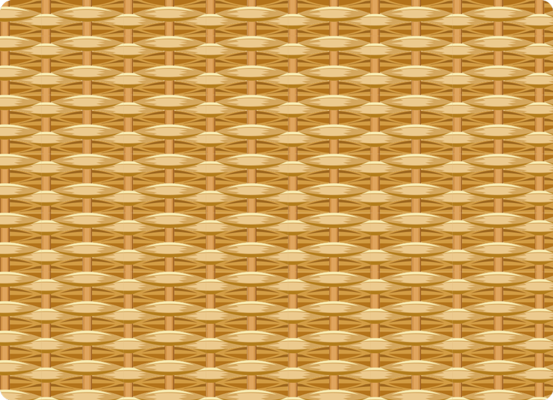 Geflochtener vinylteppich mit holzeffekt - TenStickers