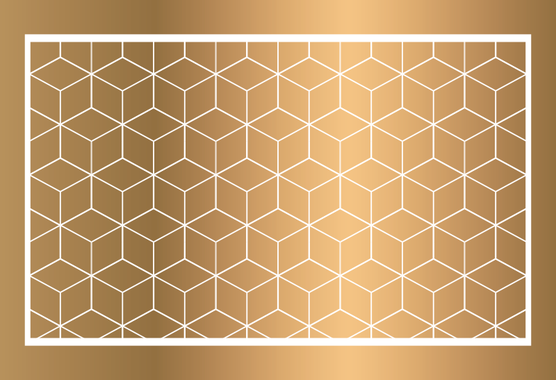 Fabelhafte würfel geometrischen vinyl teppich - TenStickers