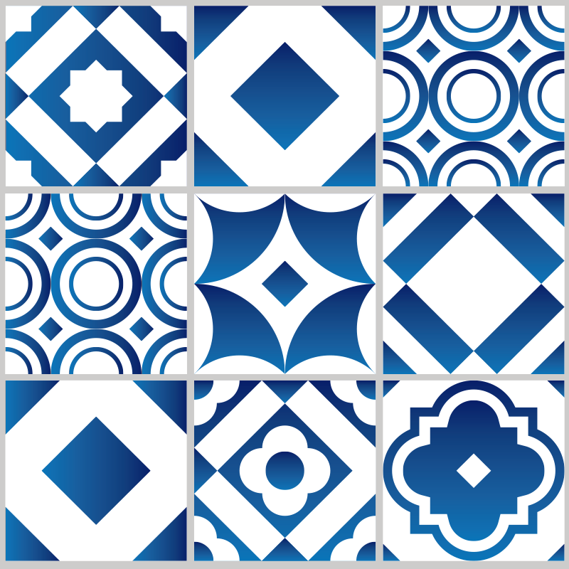 Elegante fliesen vinyl küchenmatte - TenStickers