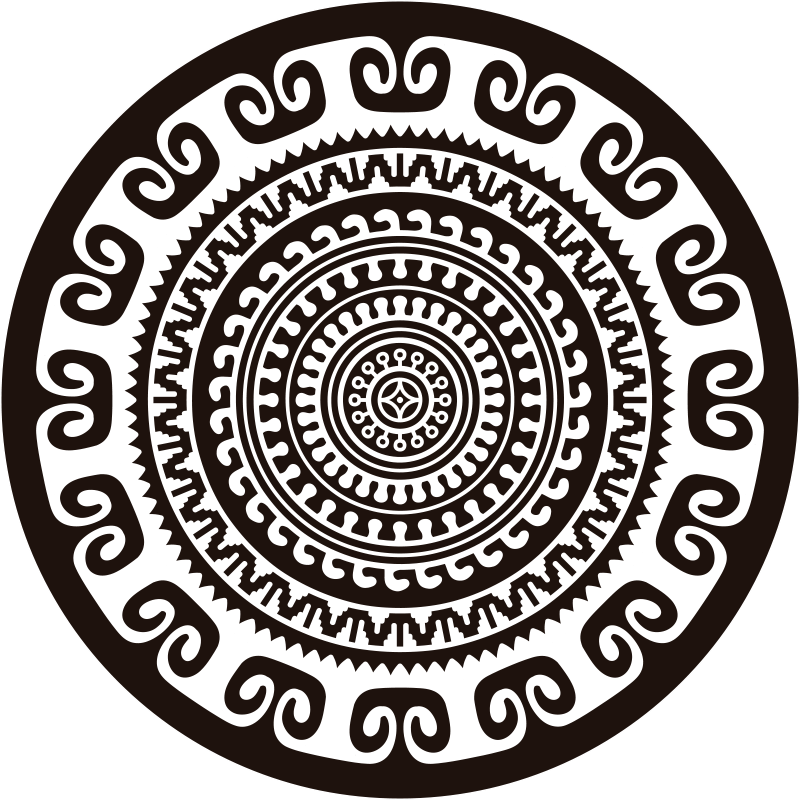 Vinyl Teppich Mandala mandala-kreis - TenStickers