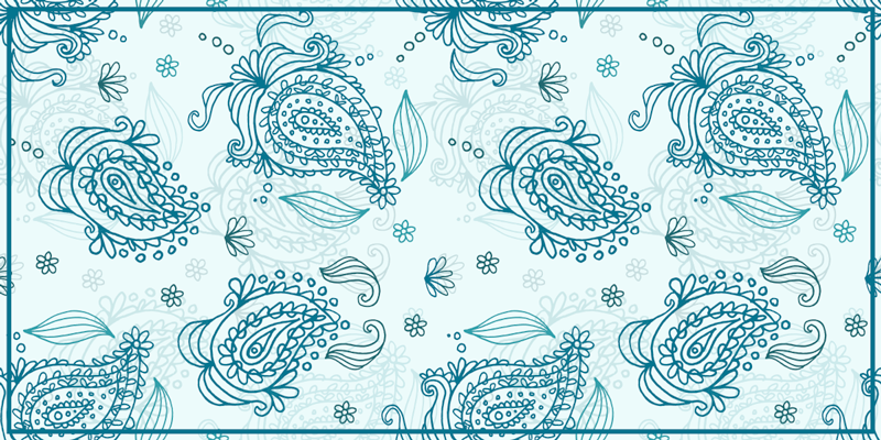 Vinyl Teppich Mandala mandala paisley harmonie - TenStickers
