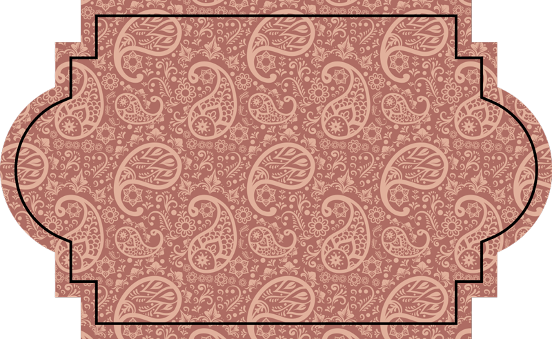Vinylteppich Paisley Paisley-muster - TenStickers