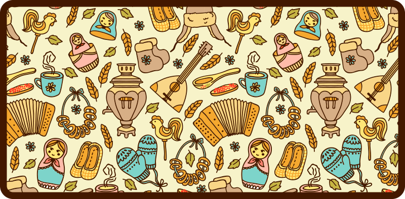 Vinyl Teppich kindlich verspieltes kinderzimmerthema - TenStickers