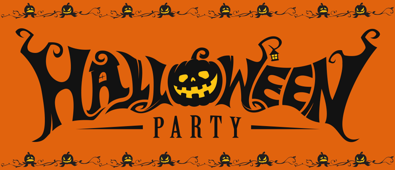 Halloween party vinyl teppich - TenStickers