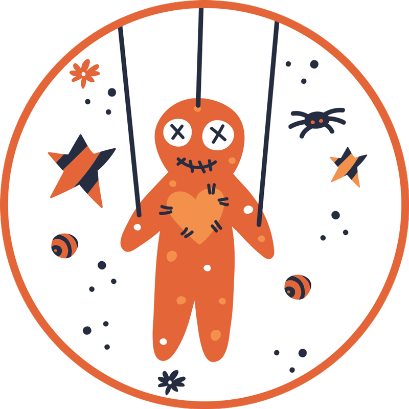 Vinyl Teppich Halloween halloween-lebkuchen - TenStickers