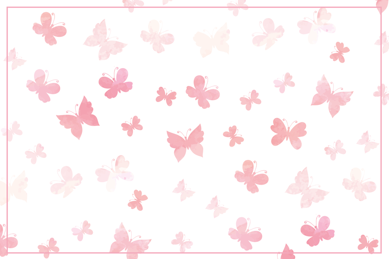 Vinylteppich rosa Rosa Schmetterlinge - TenStickers