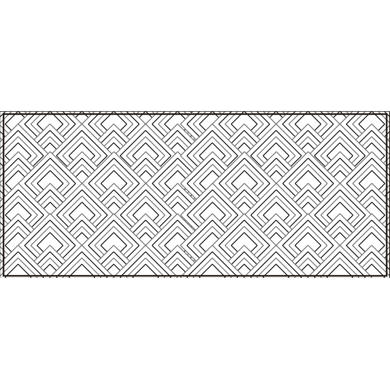 Vinylteppich modern Panorama schwarz-weiß - TenStickers