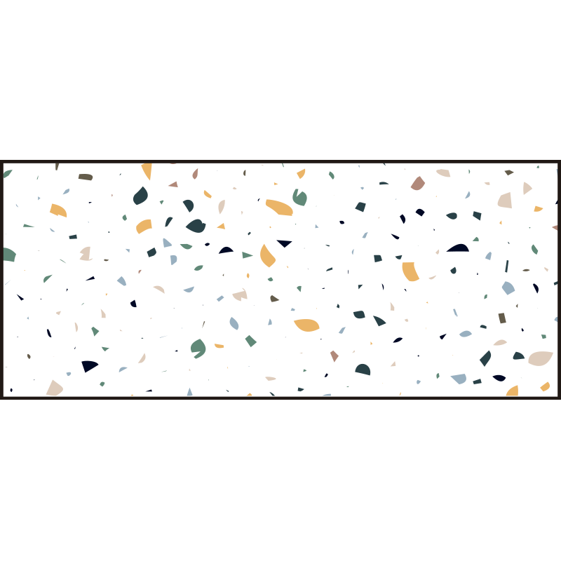 Vinyl Teppich geometrisch terrazzo-inspiration - TenStickers