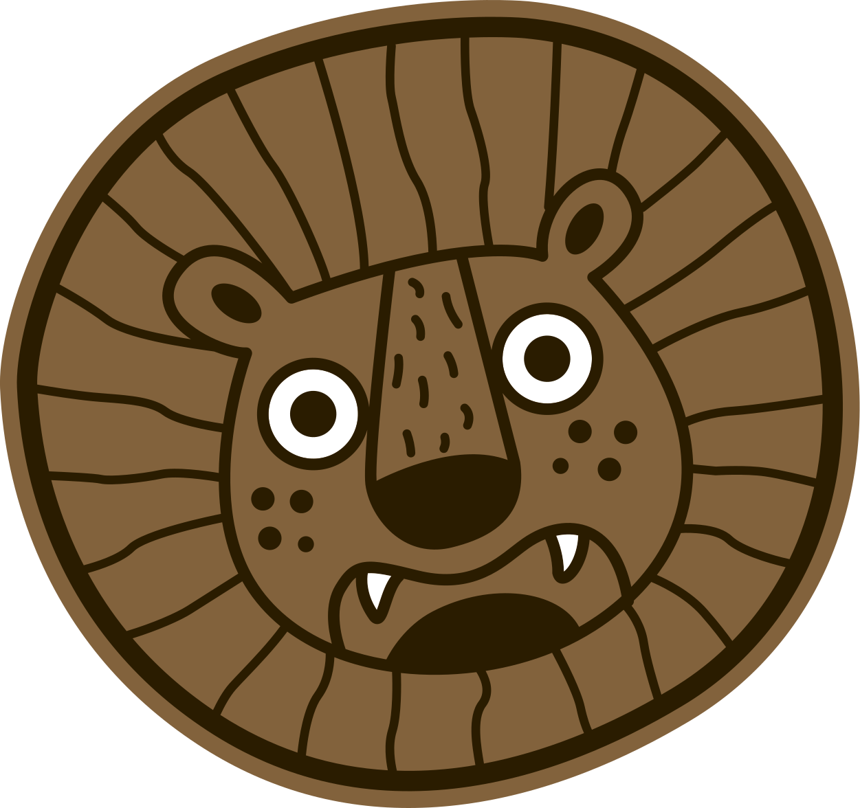 Vinylteppich Tiere Vinyl teppich löwe für kinder - TenStickers