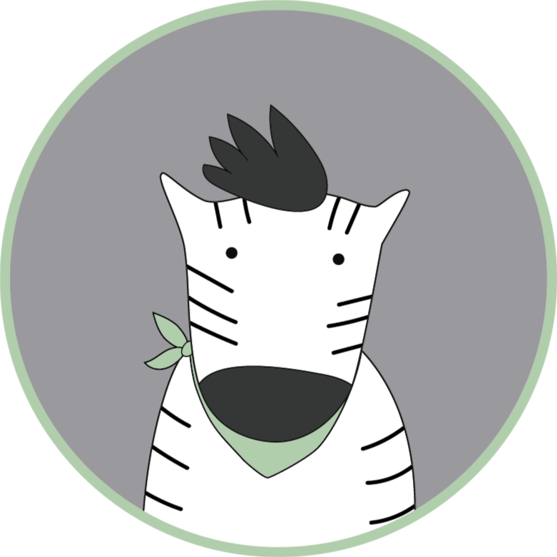 Vinyl Teppich Kinder fröhliches zebra - TenStickers