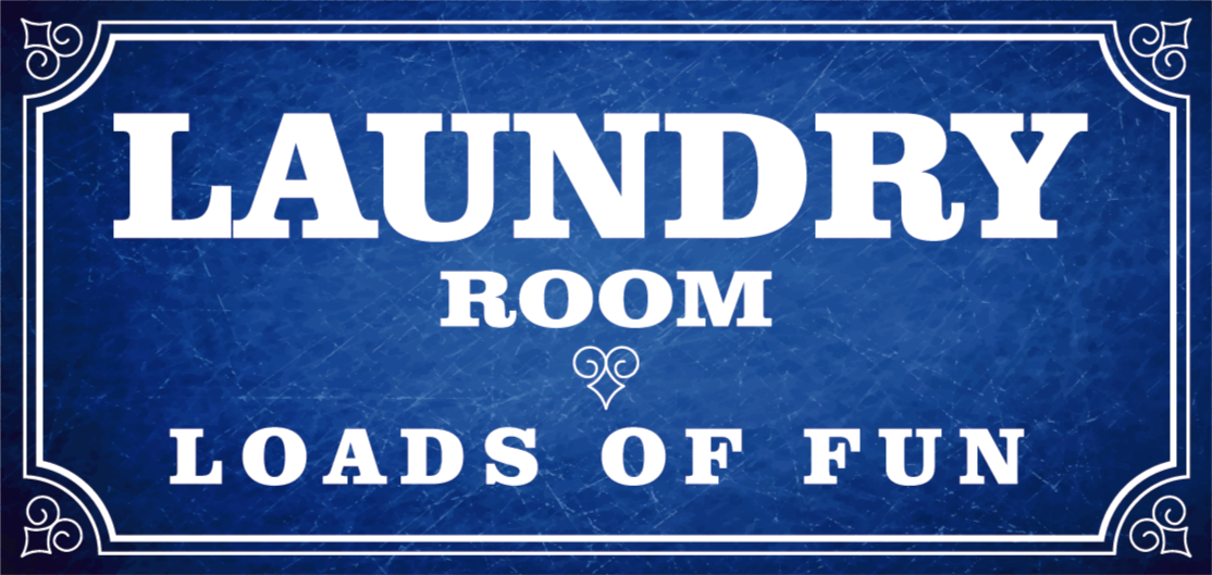 Vinyl Teppich Text spaß in der waschküche - TenStickers