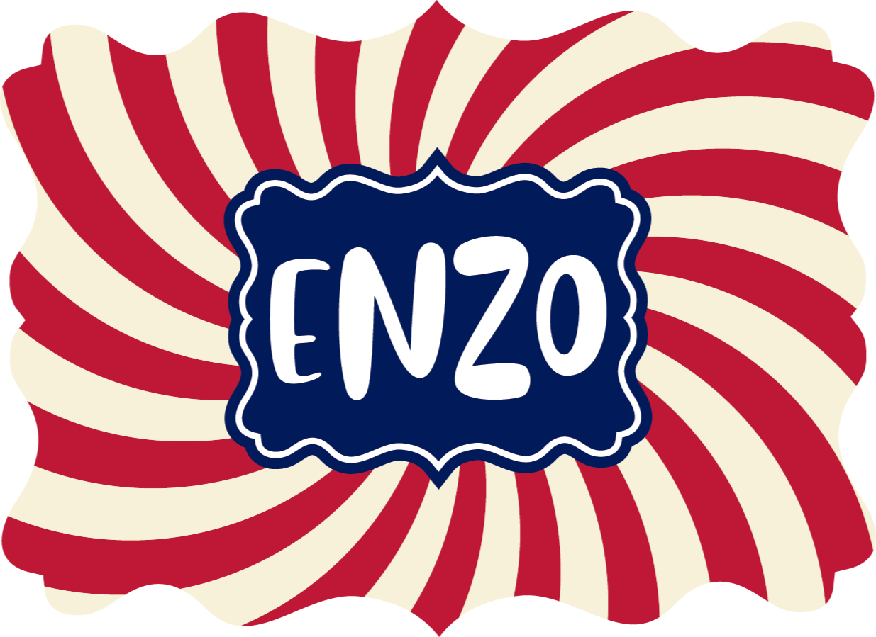 Vinyl Teppich mit Namen personalisierte streifen - TenStickers