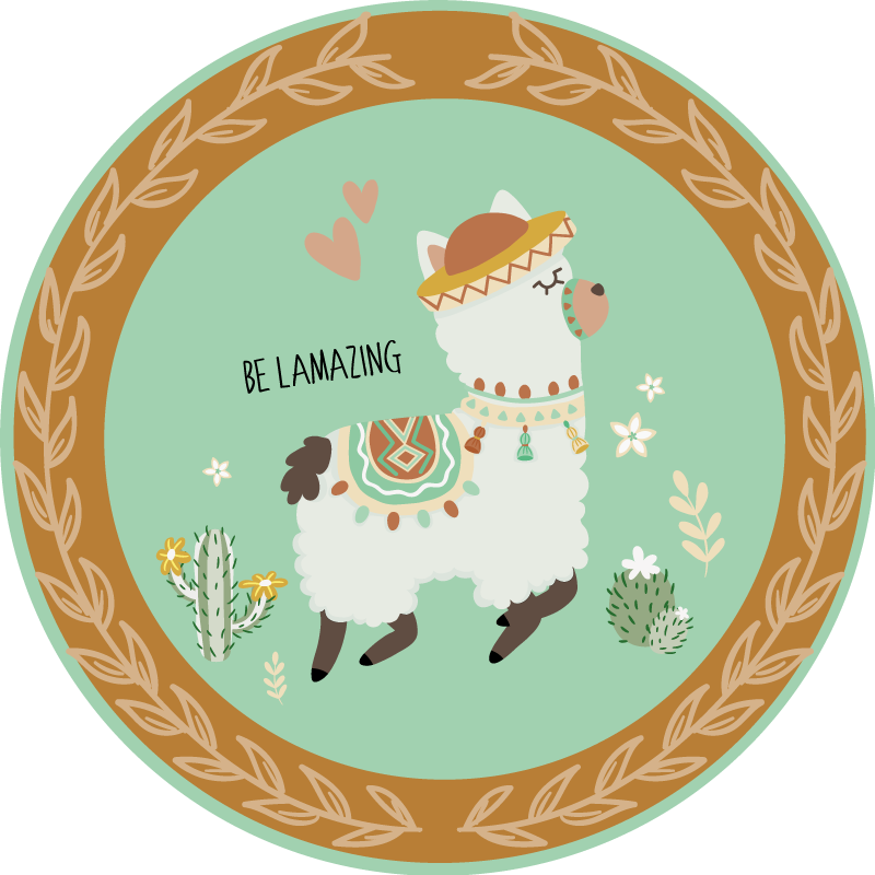 Vinyl Teppich Tiere sei unglaublich - TenStickers