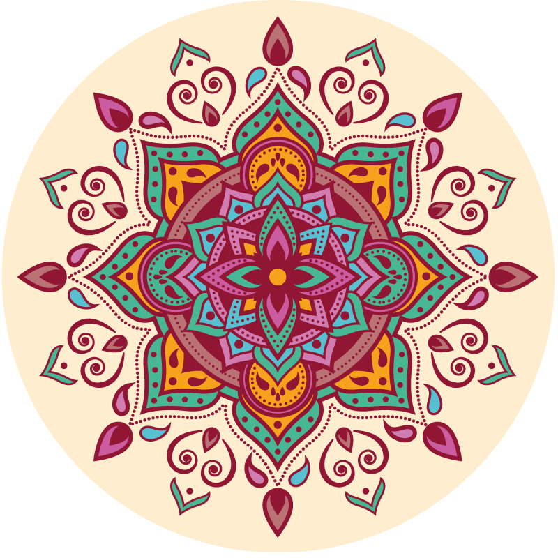Vinyl Teppich Mandala mandala-kunst - TenStickers