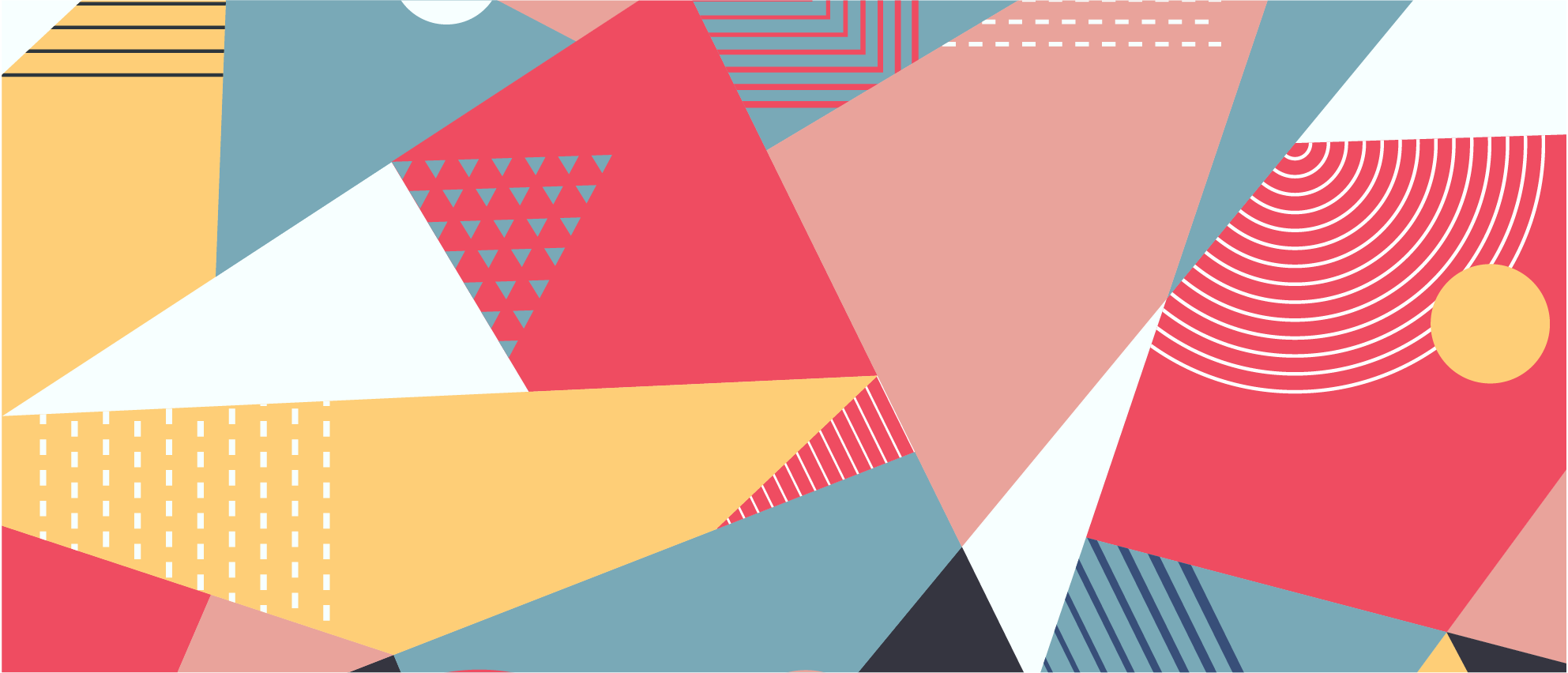 Vinylteppich geometrisch Geometrisch bunt - TenStickers