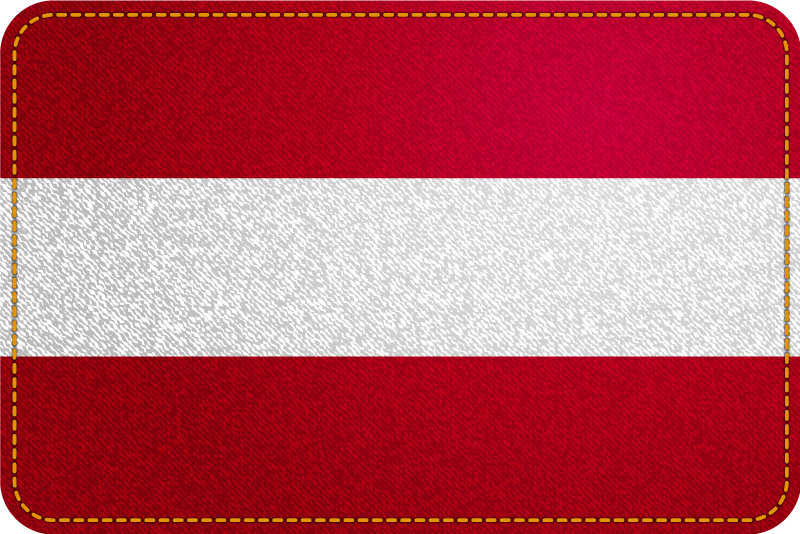 Vinylteppich Wohnzimmer Österreich flagge - TenStickers