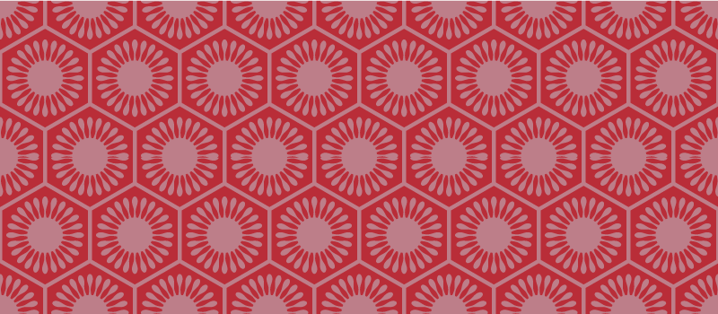 Vinyl Teppich geometrisch kreisförmiges motivensemble - TenStickers