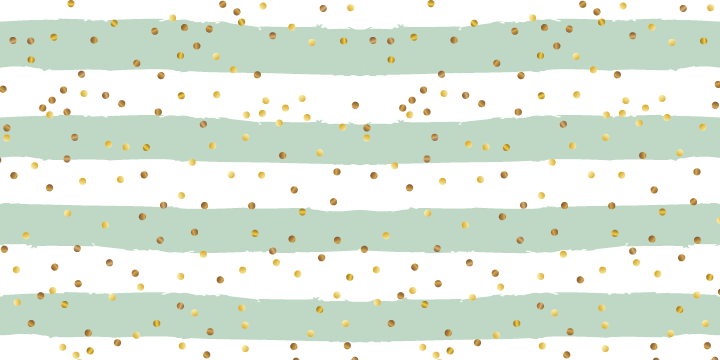 Vinylteppich modern Goldenes konfetti auf Streifen - TenStickers