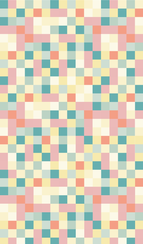 Vinylteppich Streifen mehrfarbiges gitter - TenStickers