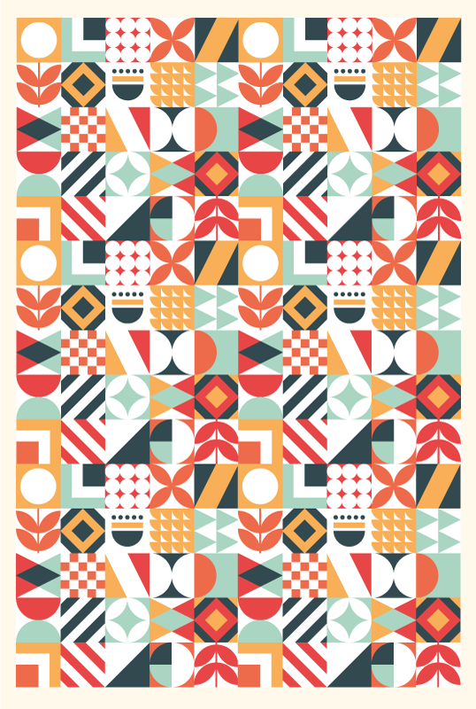 Vinylteppich Mosaik Mozaic verschiedene Muster - TenStickers