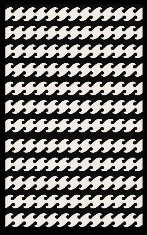 Vinylteppich moderne schwarz-weiß - TenStickers