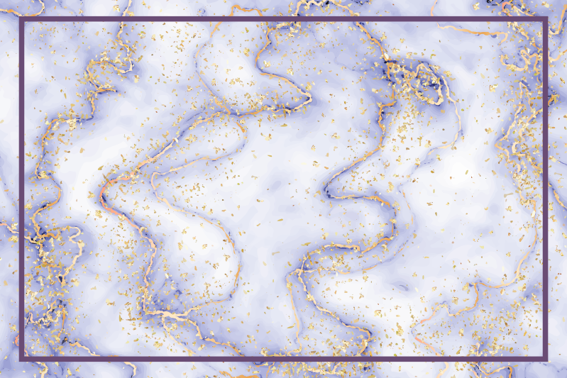 Vinyl Teppich Marmor marmorierte goldspritzer - TenStickers