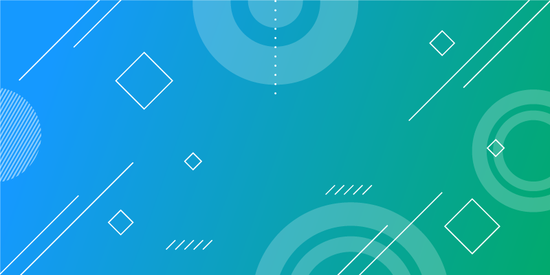 Vinylteppich modern Blauer abstrakter geometrischer druck - TenStickers