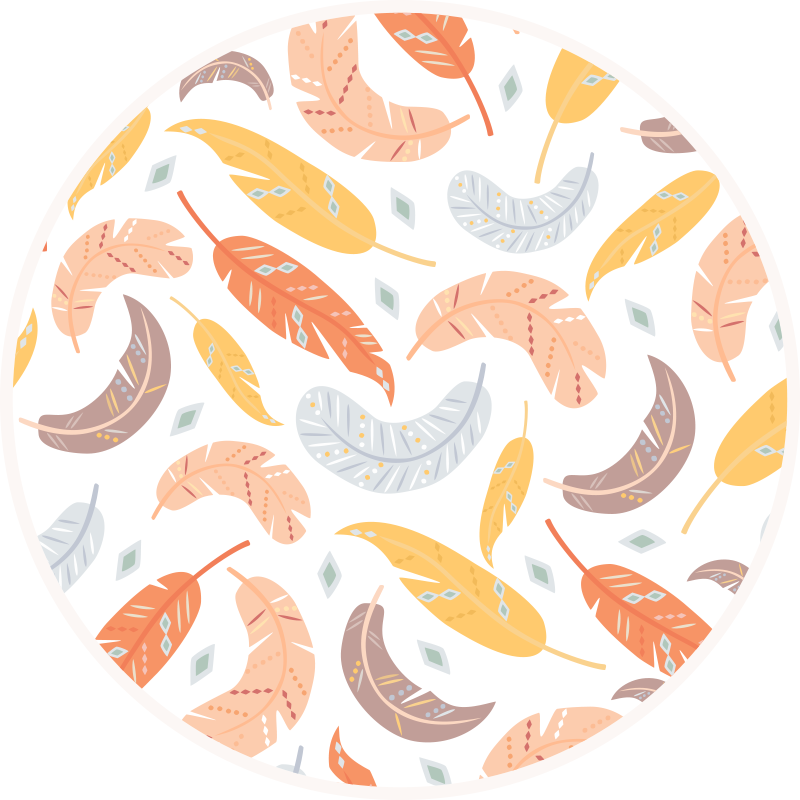 Vinyl Teppich Blumen botanisches blättermuster - TenStickers