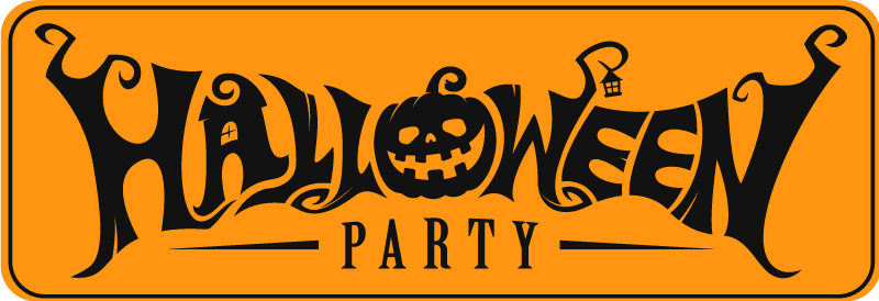 Vinyl Teppich Halloween festliches halloweenbanner - TenStickers