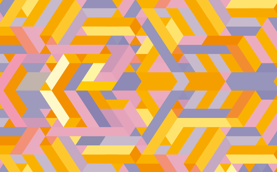 Vinyl Teppich Bad geometrisches muster Überlappung - TenStickers