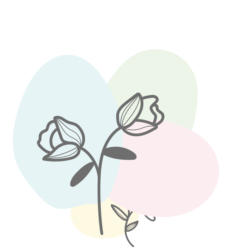 Vinyl Teppich Blumen teppich mit blumenherzen - TenStickers