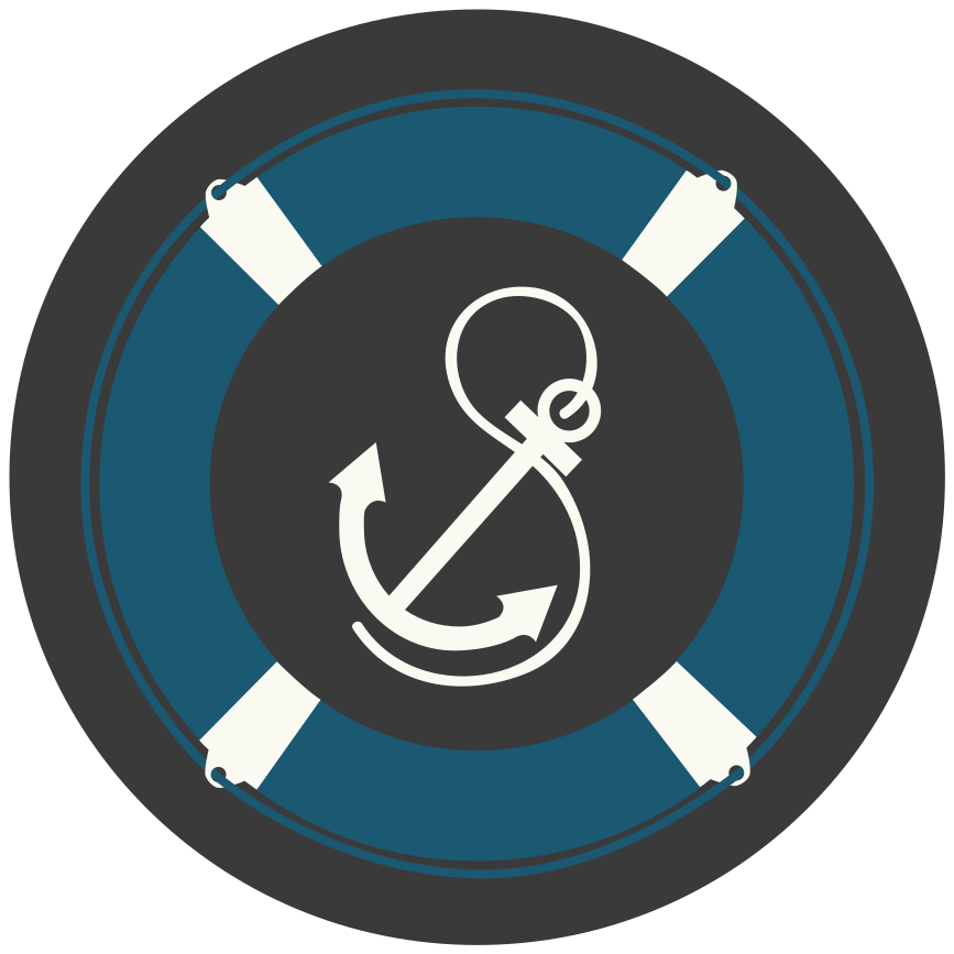 Vinylteppich Mosaik nautisches ankermotiv - TenStickers